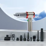 ⁦مكنسة كهربائية صغيرة للسيارة من SZUK بقوة 985000 باسكال، مكنسة يدوية لاسلكية، جهاز تنظيف قوي وفعال، مكنسة كهربائية محمولة للسيارة⁩ - الصورة ⁦9⁩