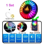 ⁦أضواء إيقاعية موسيقية للسيارة، إضاءة LED جوية، معطر جو، تحكم صوتي، تطبيق⁩ - الصورة ⁦9⁩