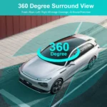 ⁦كاميرا QMKJ بزاوية 360 درجة، بدقة 720P/1080P AHD 8K وعدسة ذهبية، نظام رؤية علوي للسيارة، ملحقات للرؤية الأمامية/الخلفية، راديو أندرويد⁩ - الصورة ⁦3⁩