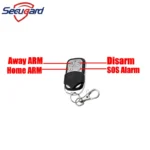 ⁦مفتاح معدني للتحكم عن بعد لاسلكي بتردد 433 ميجاهرتز، وحدة تحكم ARM لتعطيل نظام إنذار أمان المنزل ضد السرقة⁩ - الصورة ⁦2⁩