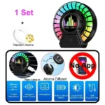 ⁦أضواء إيقاعية موسيقية للسيارة، إضاءة LED جوية، معطر جو، تحكم صوتي، تطبيق⁩ - الصورة ⁦7⁩