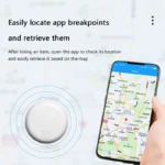 ⁦جهاز تتبع GPS صغير ذكي مضاد للضياع، مناسب للسيارة والحيوانات الأليفة والأطفال والحقائب، مزود بتقنية بلوتوث لتحديد المواقع، متوافق مع نظامي iOS وAndroid.⁩ - الصورة ⁦4⁩