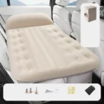 ⁦سرير هوائي كهربائي قابل للنفخ للسيارة، وسادة هوائية سميكة قابلة للنفخ بلمسة واحدة، مرتبة نوم محمولة مناسبة للسفر⁩ - الصورة ⁦10⁩
