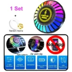 ⁦أضواء إيقاعية موسيقية للسيارة، إضاءة LED جوية، معطر جو، تحكم صوتي، تطبيق⁩ - الصورة ⁦8⁩